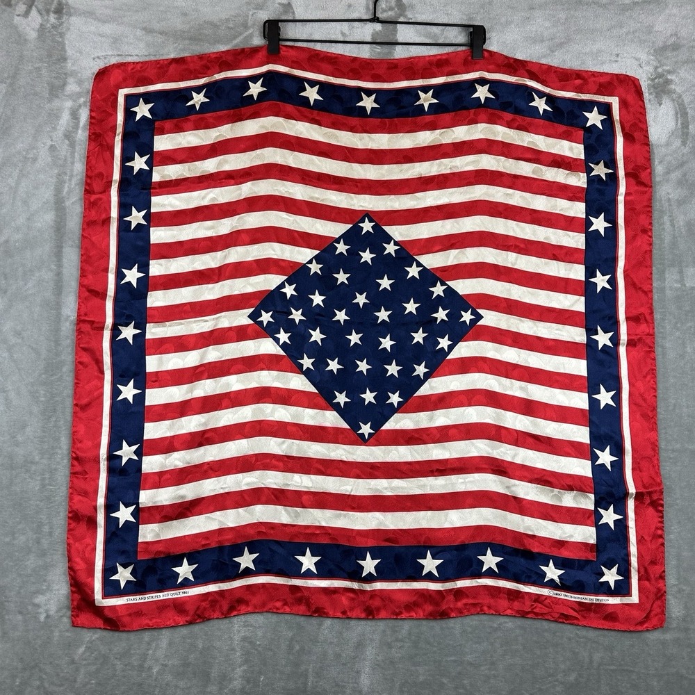 Smithsonian Institution Square Neckerchief Silk 1861 Flag Outerwear Accessory